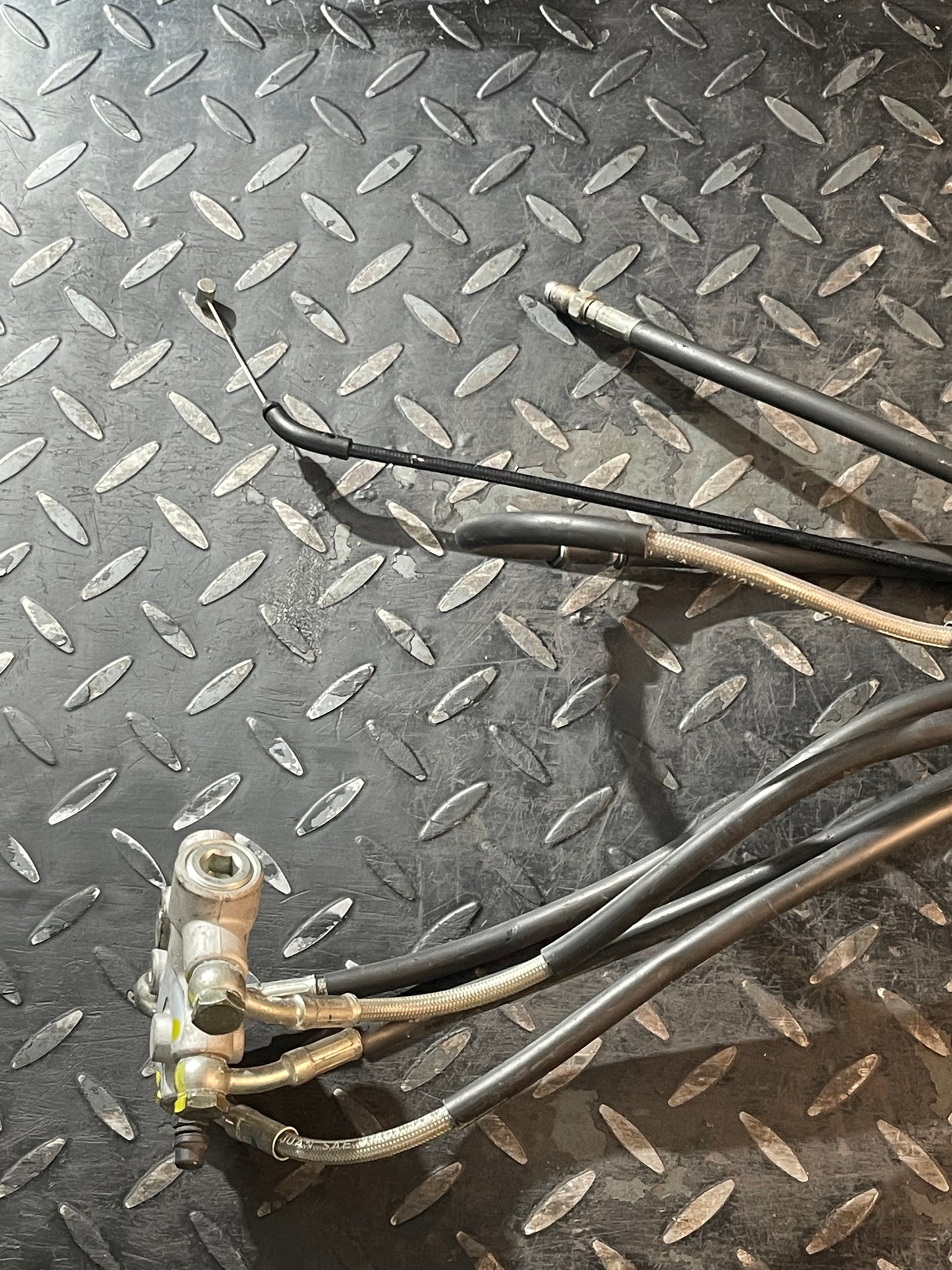 Complete Remleiding set + Voetrempomp Gilera Fuoco 500