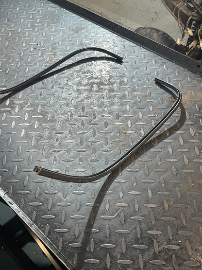 Vespa LX / LXV / S Sierlijst Set Beenschild Zwart