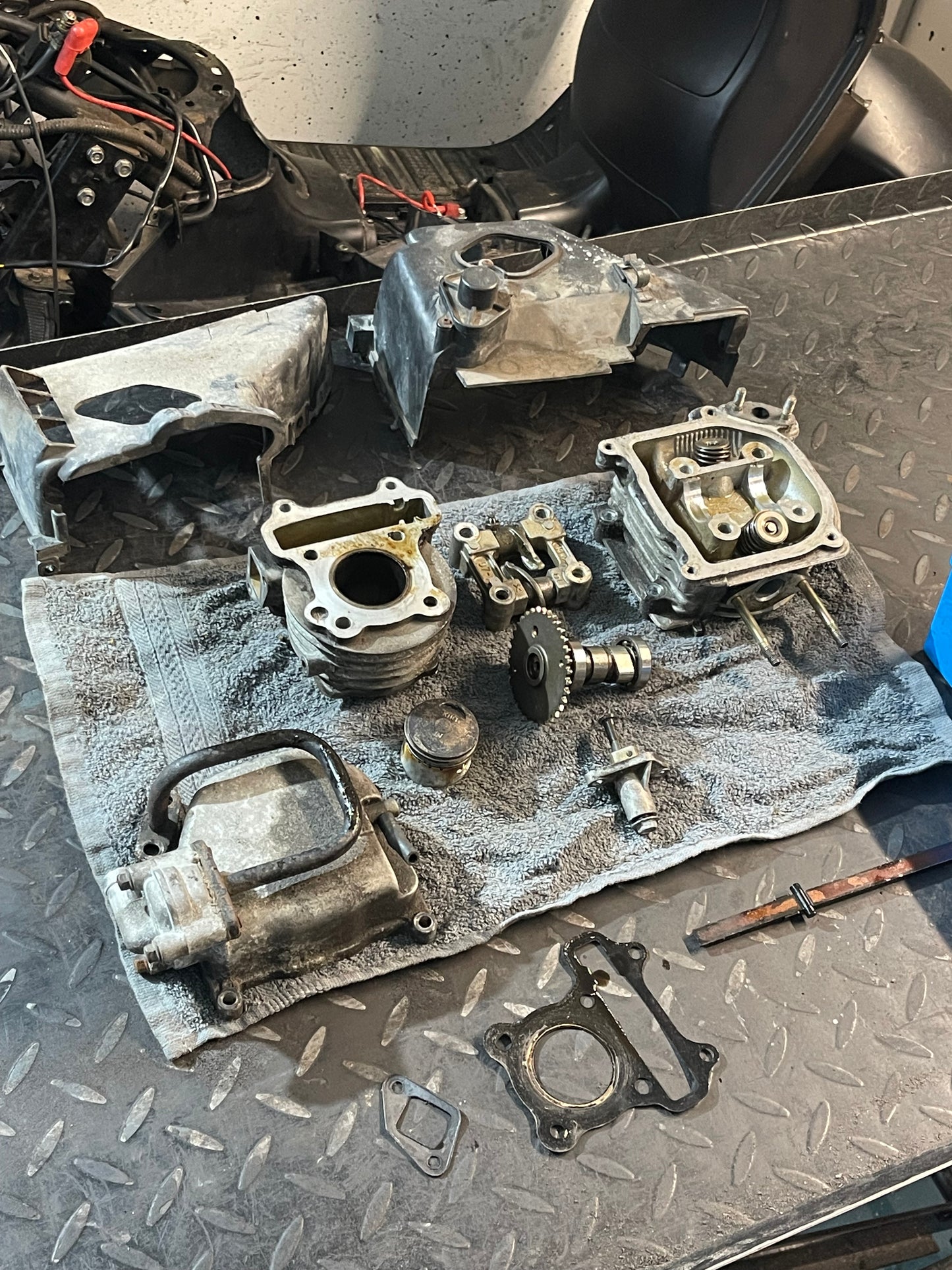 50cc Cilinderkit + Cilinderkop SYM Origineel