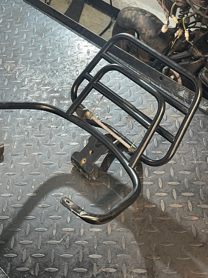 Vespa S / LX / LXV Achterdrager Glans Zwart (Vintage)