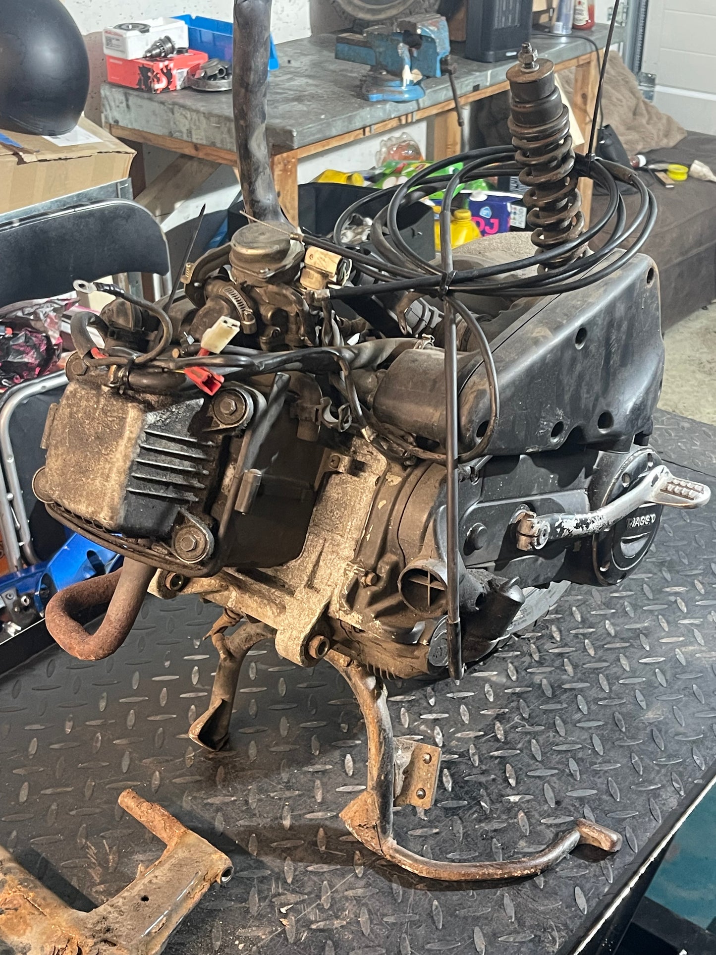 Compleet Motorblok Piaggio Vespa S 50 4 Takt (8500KM)